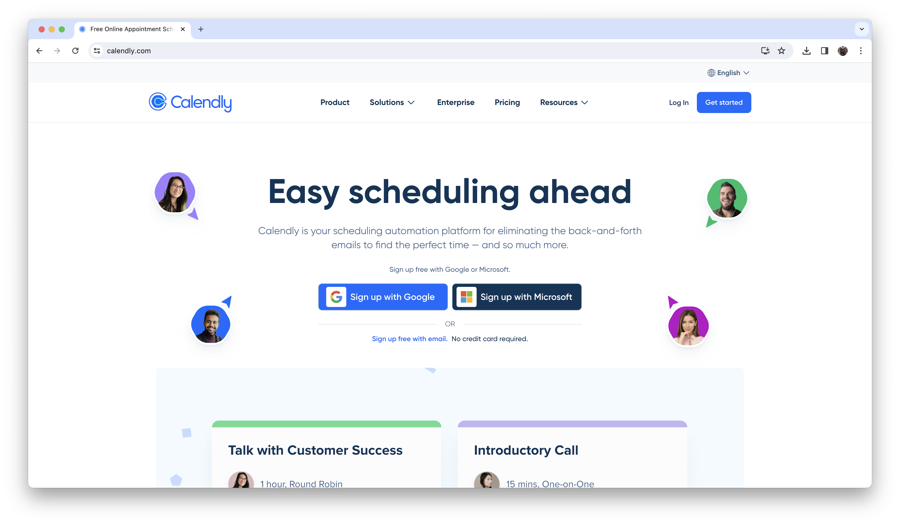 Calendarly.com screenshot